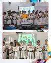 Classes III–V crafted a Kindness Chain