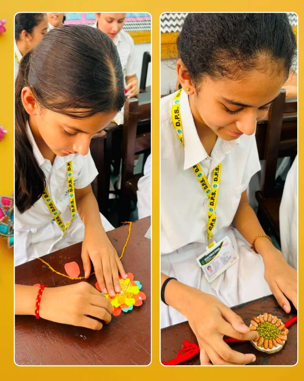 Rakhi Making Competition Classes III - VIII