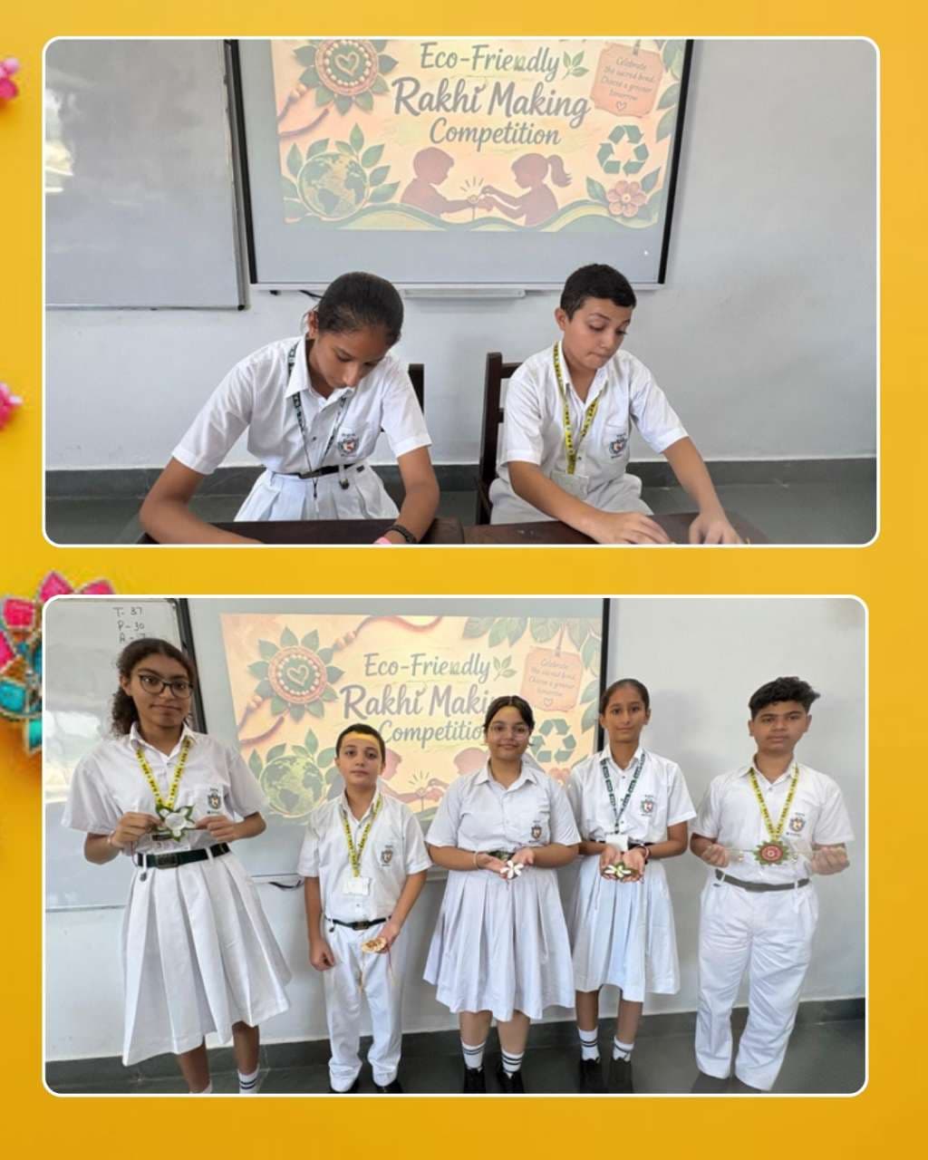 Rakhi Making Competition Classes III - VIII