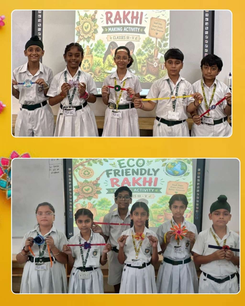 Rakhi Making Competition Classes III - VIII