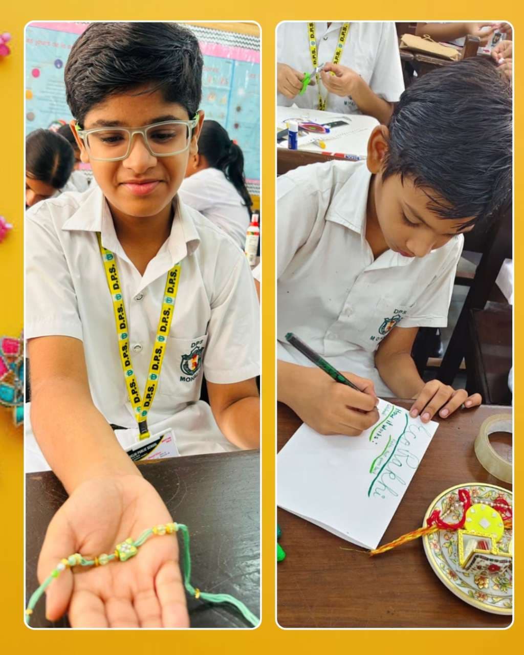 Rakhi Making Competition Classes III - VIII