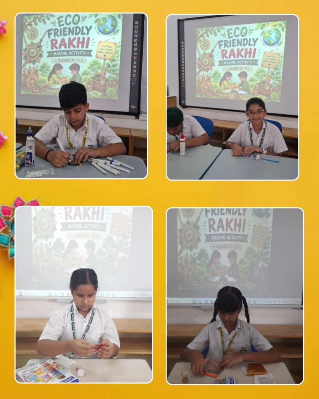 Rakhi Making Competition Classes III - VIII
