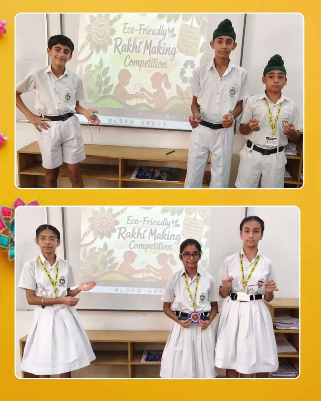 Rakhi Making Competition Classes III - VIII