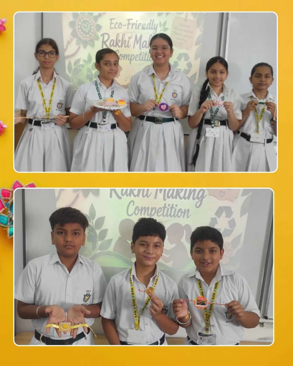 Rakhi Making Competition Classes III - VIII