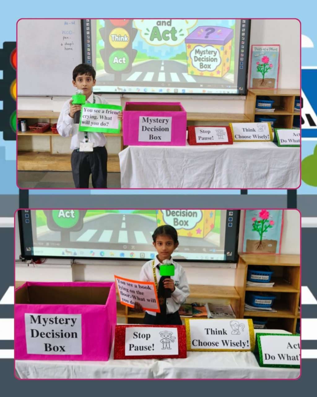 Stop, Think and Act – Road Safety & Mystery Decision Box