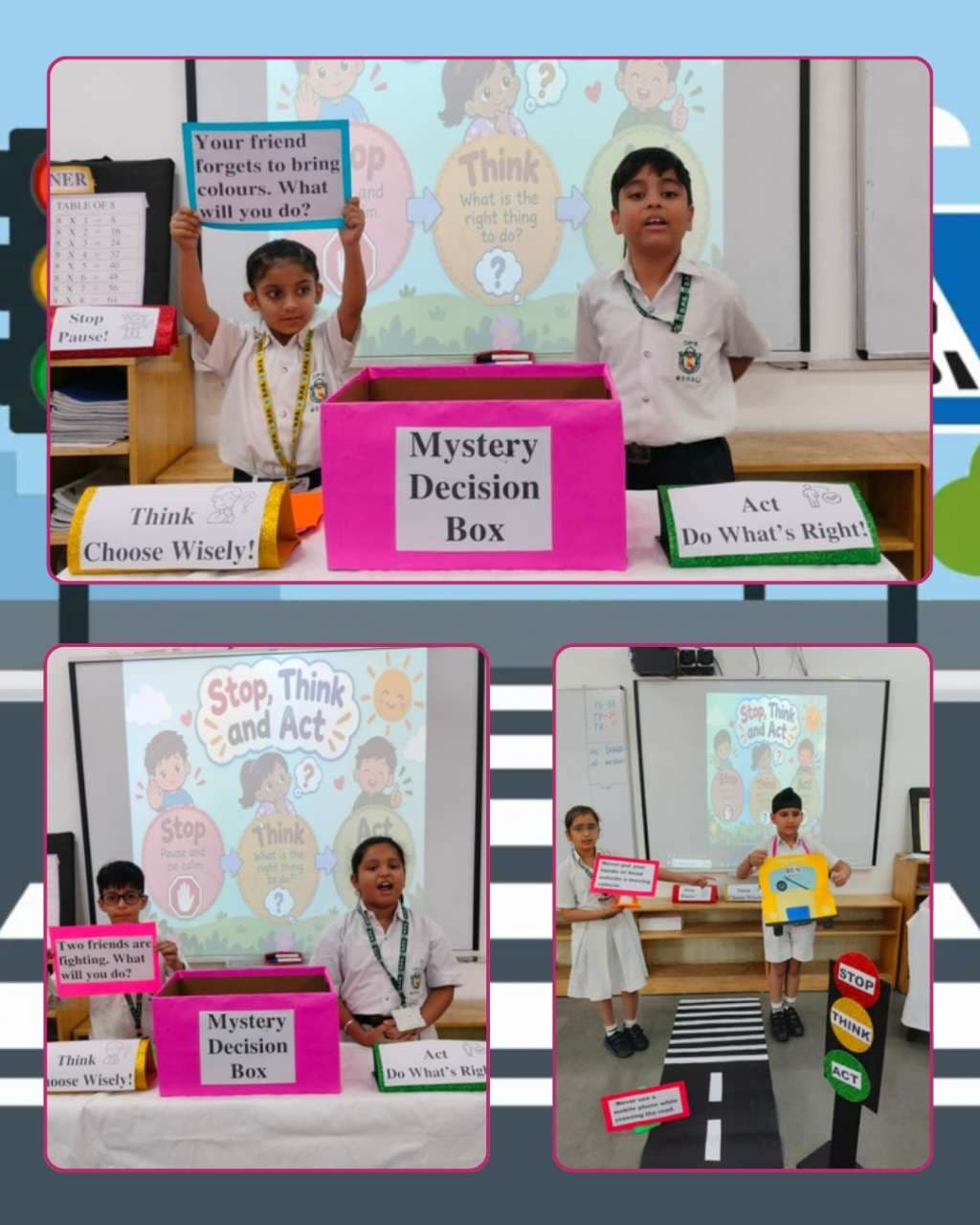 Stop, Think and Act – Road Safety & Mystery Decision Box