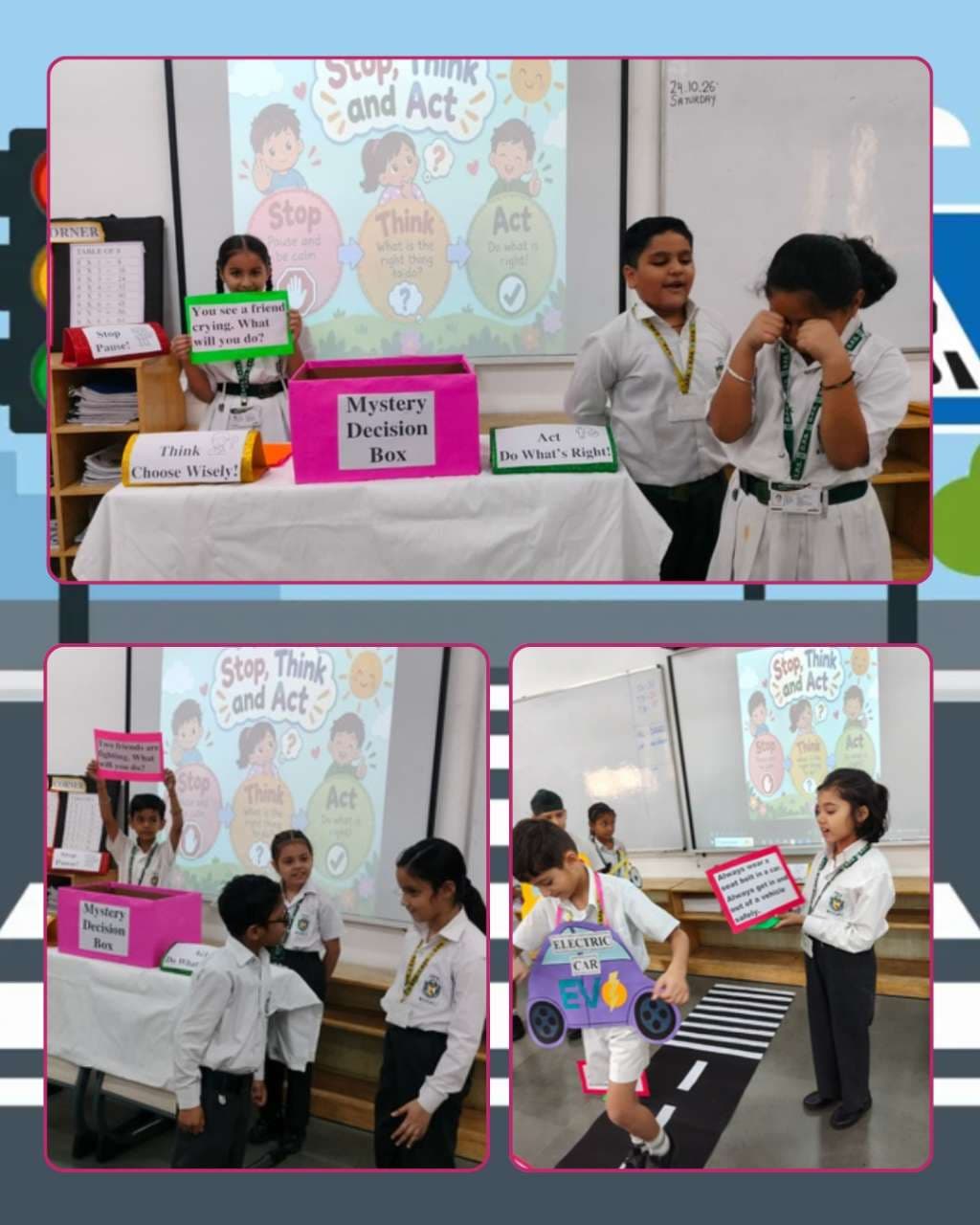 Stop, Think and Act – Road Safety & Mystery Decision Box